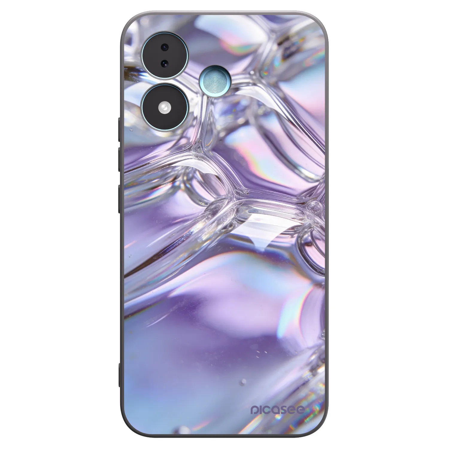 Picasee silikónový čierny obal pre Xiaomi Redmi Note 17 5G - Iridescent bubbles