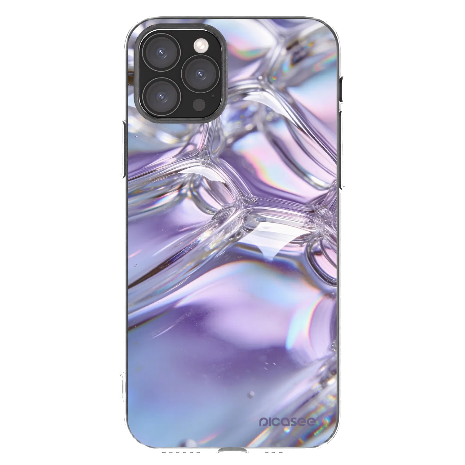 Picasee silikónový prehľadný obal pre Apple iPhone 11 Pro - Iridescent bubbles