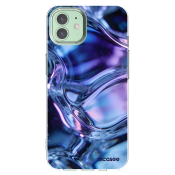 Picasee silikónový prehľadný obal pre Apple iPhone 12 Pro - Iris liquid