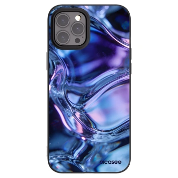 Picasee silikónový čierny obal pre Apple iPhone 12 Pro Max - Iris liquid