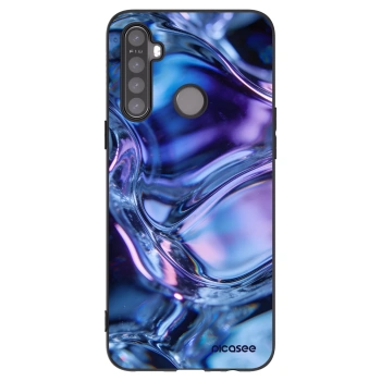 Picasee silikónový čierny obal pre Realme 5 - Iris liquid