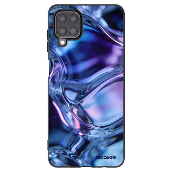 Picasee silikónový čierny obal pre Samsung Galaxy A12 A125F - Iris liquid