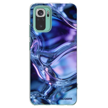 Picasee silikónový prehľadný obal pre Xiaomi Redmi Note 10 Pro - Iris liquid