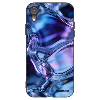 Picasee silikónový čierny obal pre Apple iPhone XR - Iris liquid