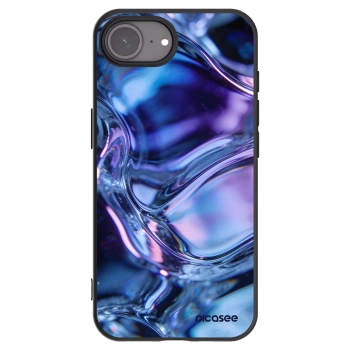 Picasee silikónový čierny obal pre Apple iPhone 16e - Iris liquid