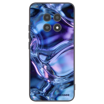 Picasee silikónový čierny obal pre Realme 12X - Iris liquid