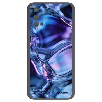 Picasee silikónový čierny obal pre Huawei Nova 5T - Iris liquid