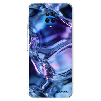 Picasee silikónový prehľadný obal pre Xiaomi Redmi Note 9 Pro - Iris liquid