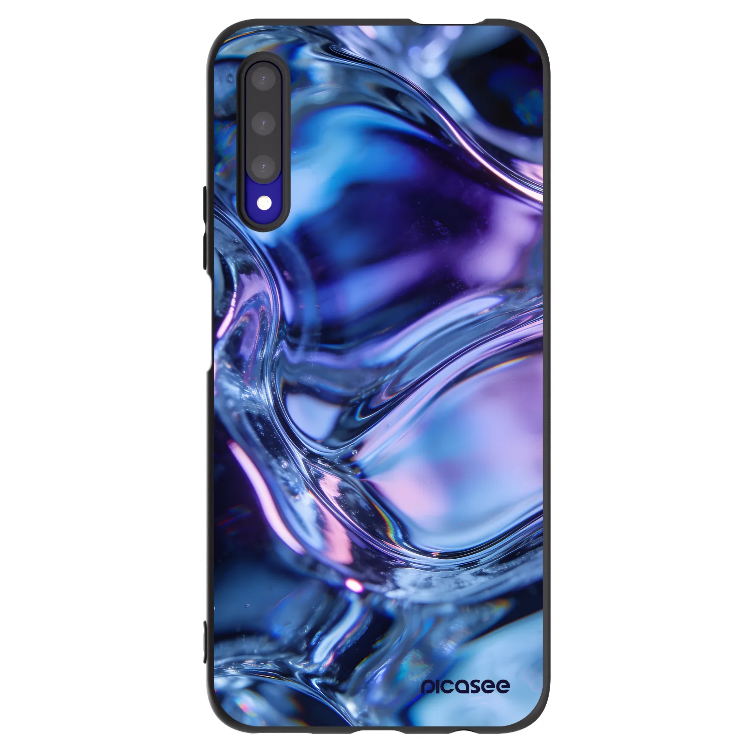 Picasee silikónový čierny obal pre Honor 9X Pro - Iris liquid
