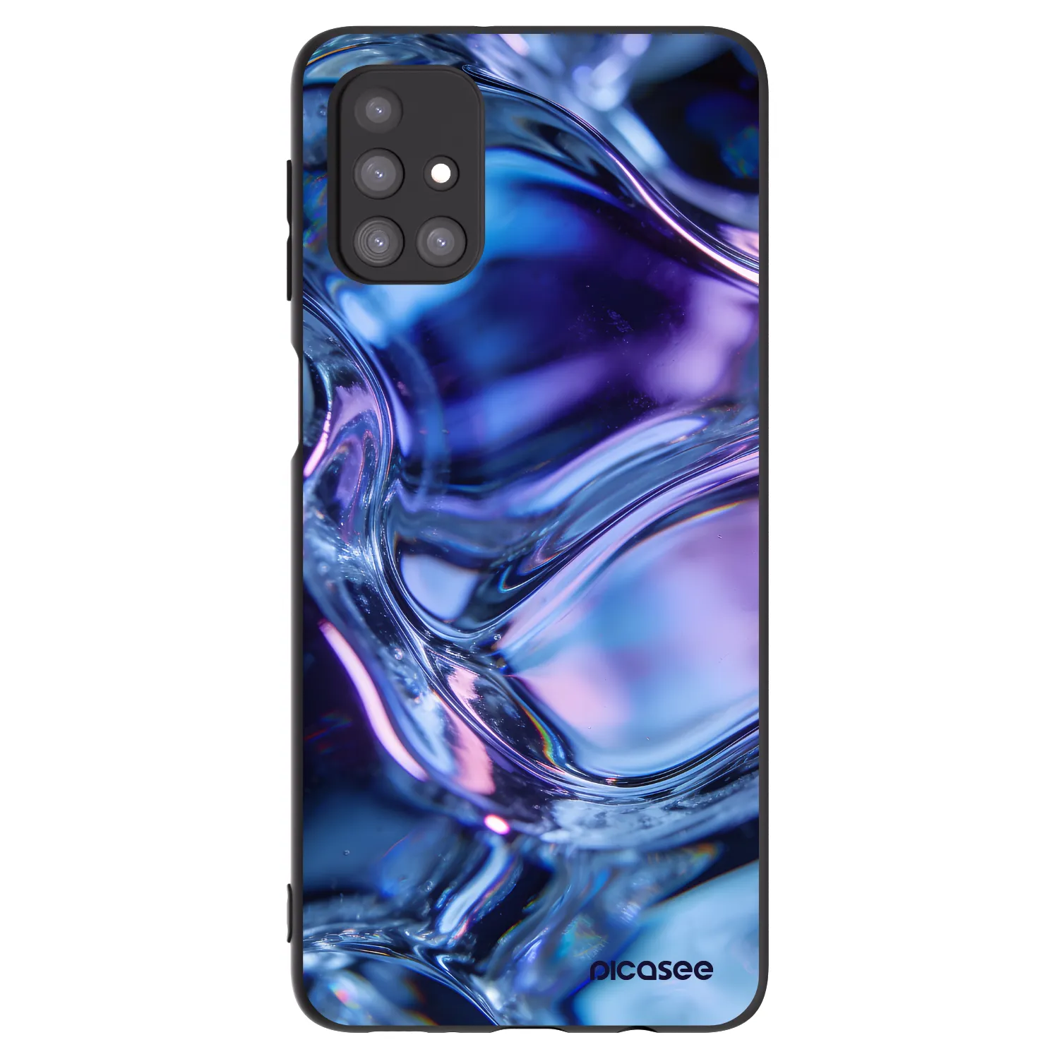 Picasee silikónový čierny obal pre Samsung Galaxy M31s - Iris liquid