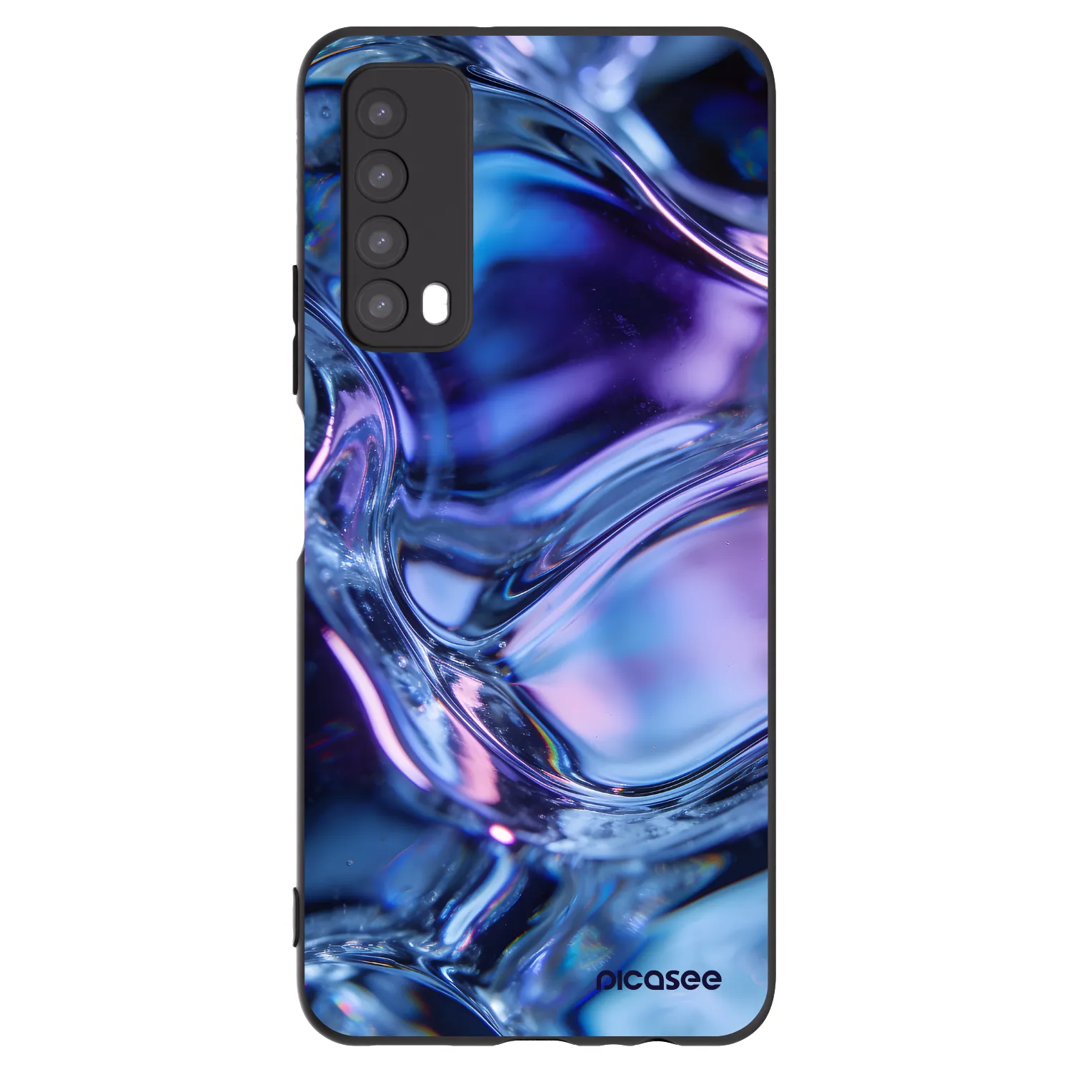 Picasee silikónový čierny obal pre Huawei P Smart 2021 - Iris liquid