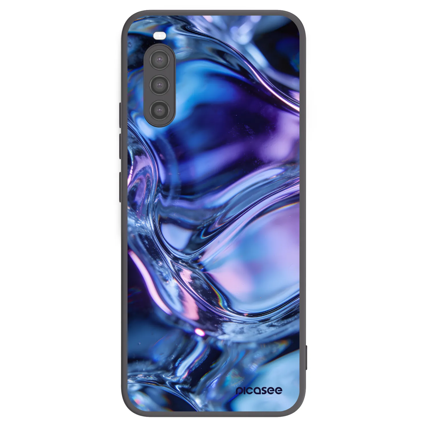 Picasee silikónový čierny obal pre Sony Xperia 10 II - Iris liquid