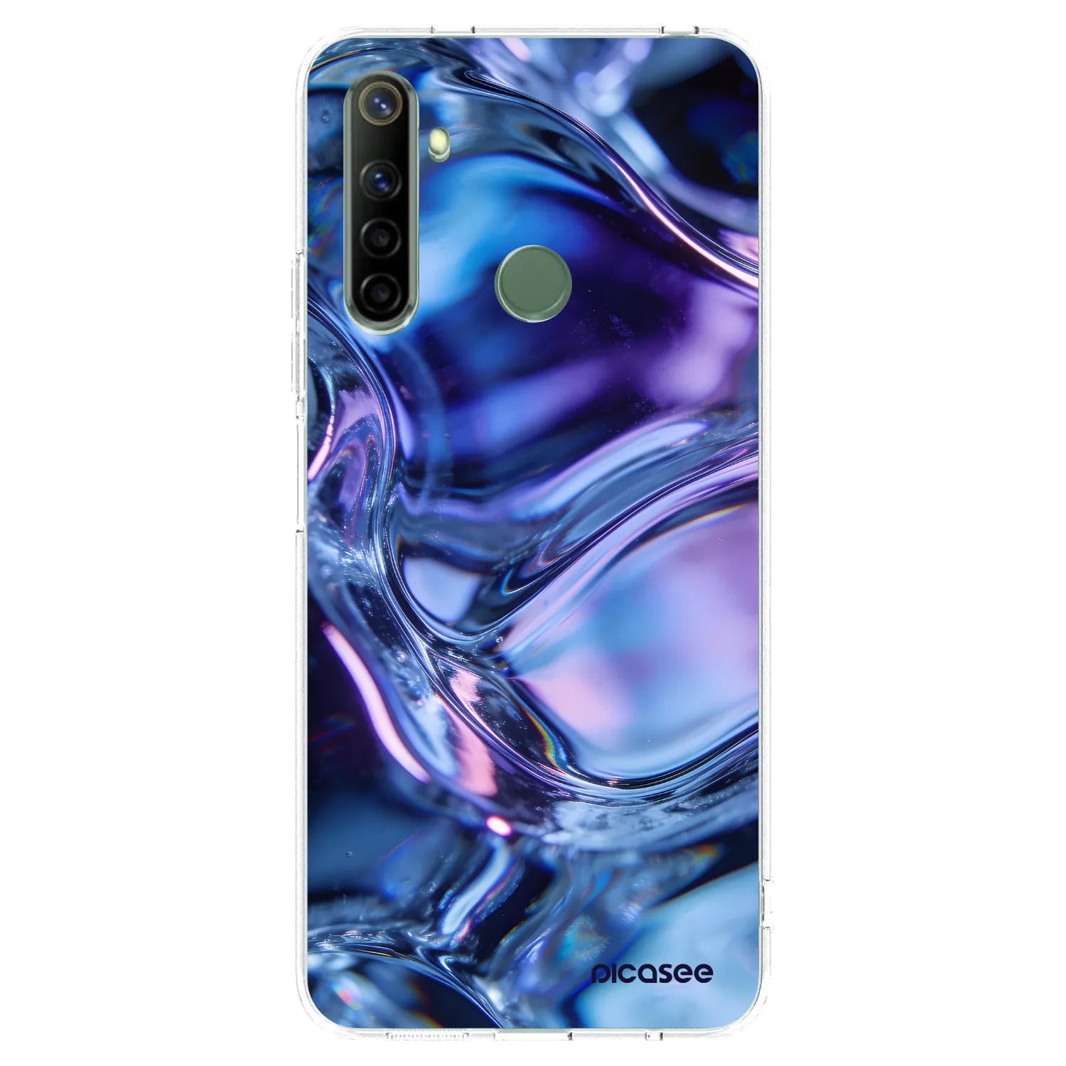 Picasee silikónový prehľadný obal pre Realme 6i - Iris liquid
