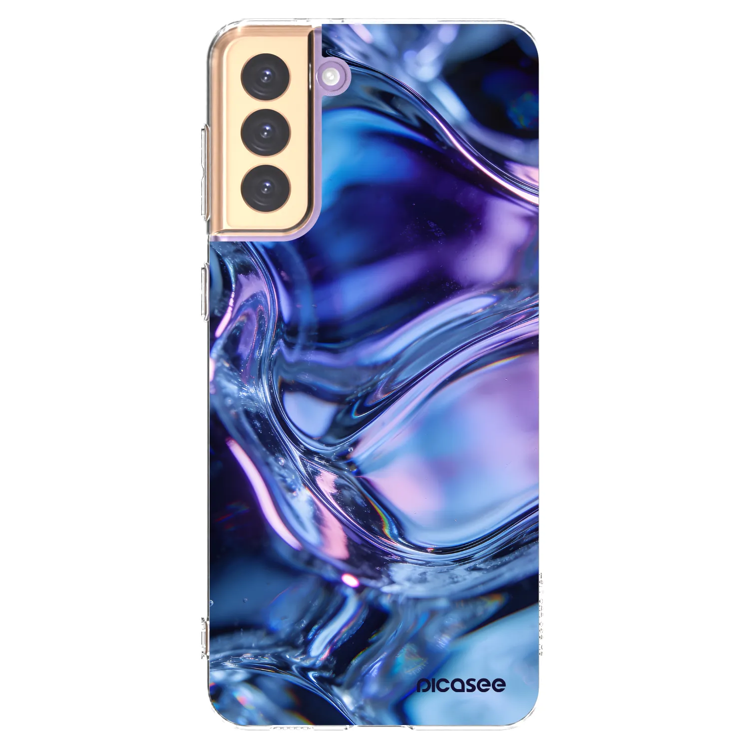 Picasee silikónový prehľadný obal pre Samsung Galaxy S21+ 5G G996F - Iris liquid