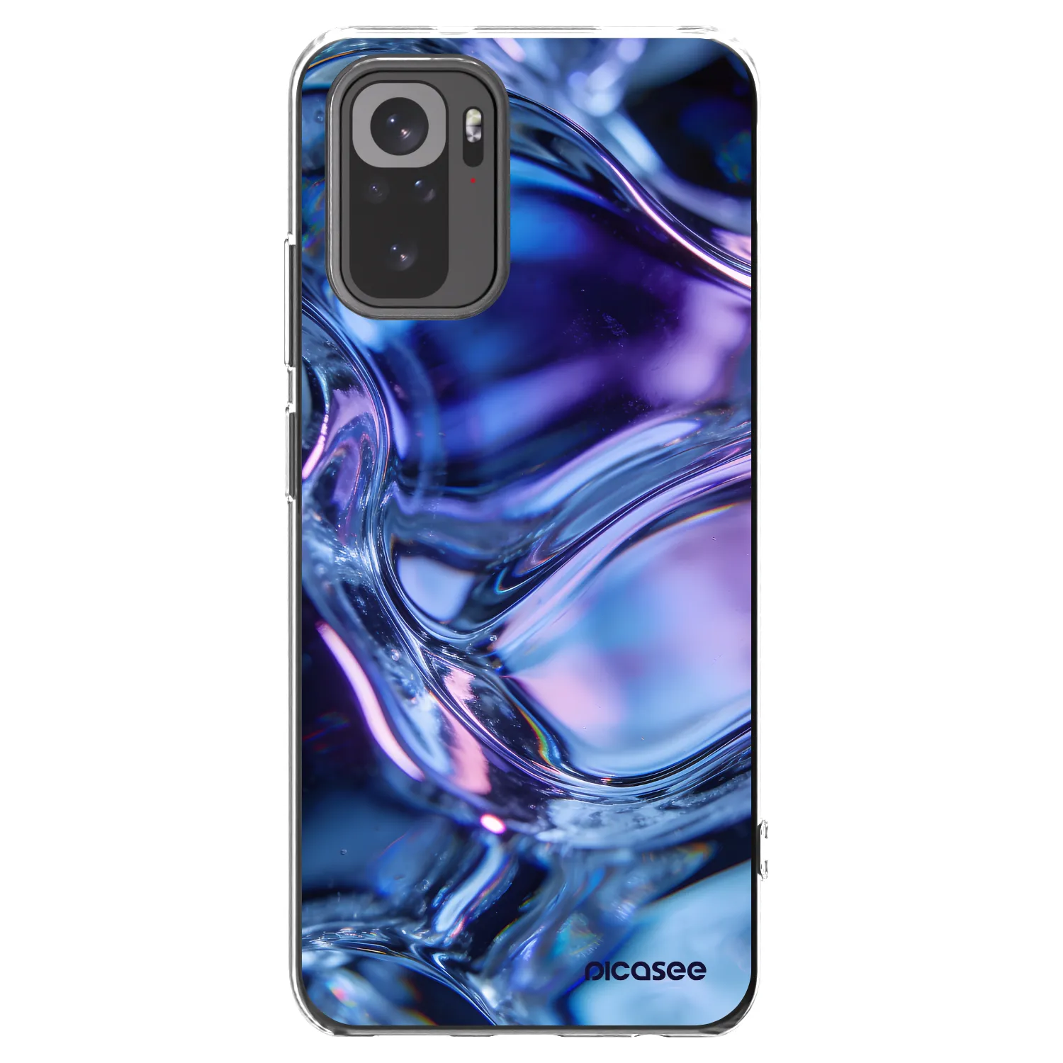 Picasee silikónový prehľadný obal pre Xiaomi Redmi Note 10S - Iris liquid