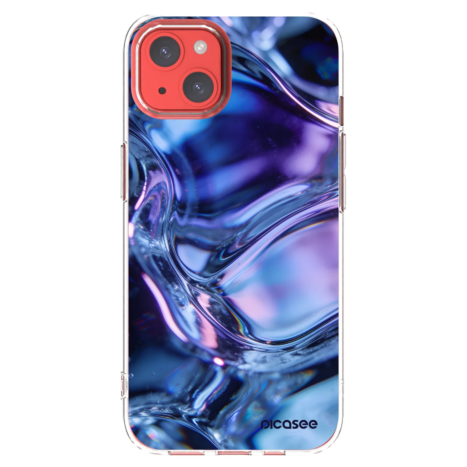 Picasee silikónový prehľadný obal pre Apple iPhone 13 - Iris liquid