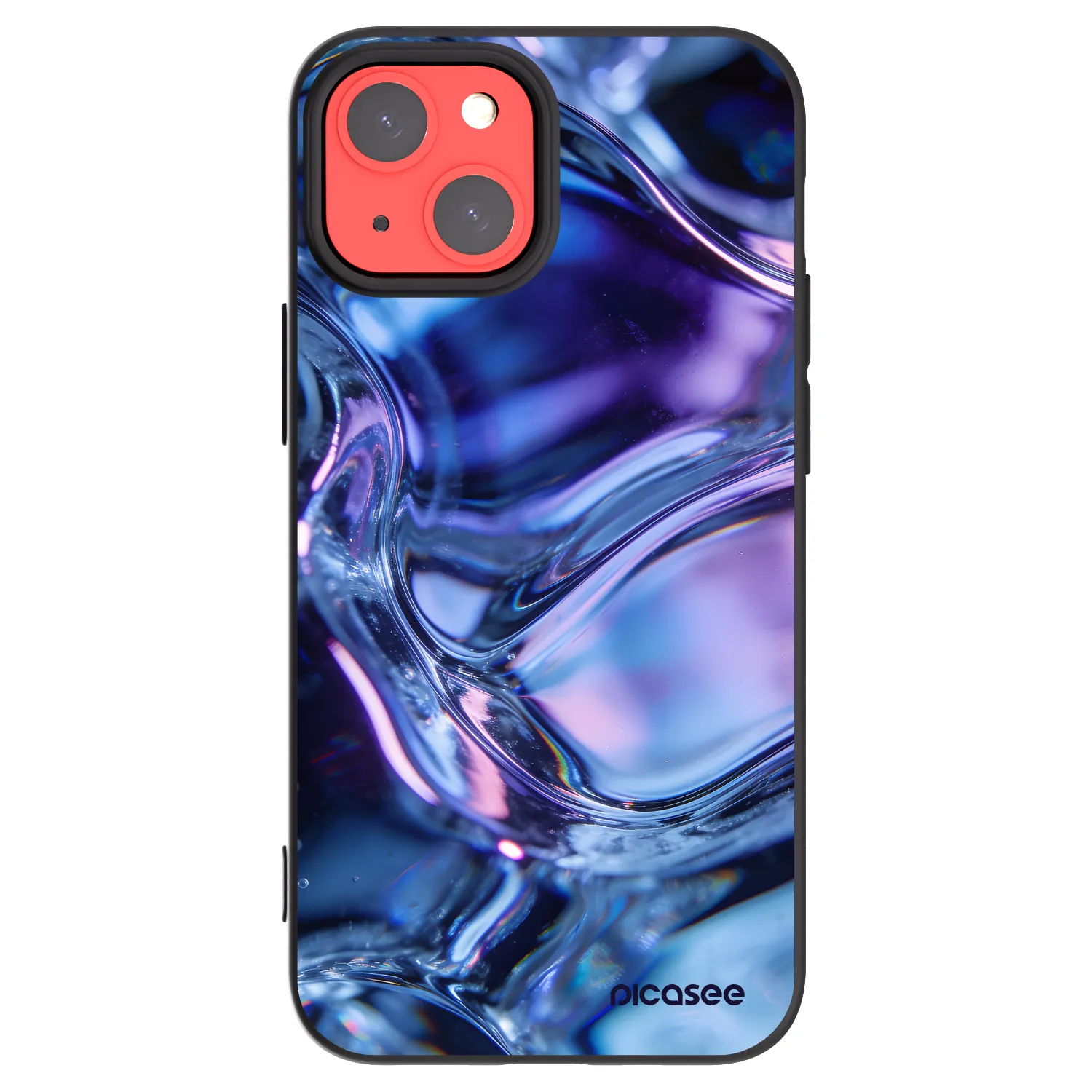 Picasee silikónový čierny obal pre Apple iPhone 13 mini - Iris liquid