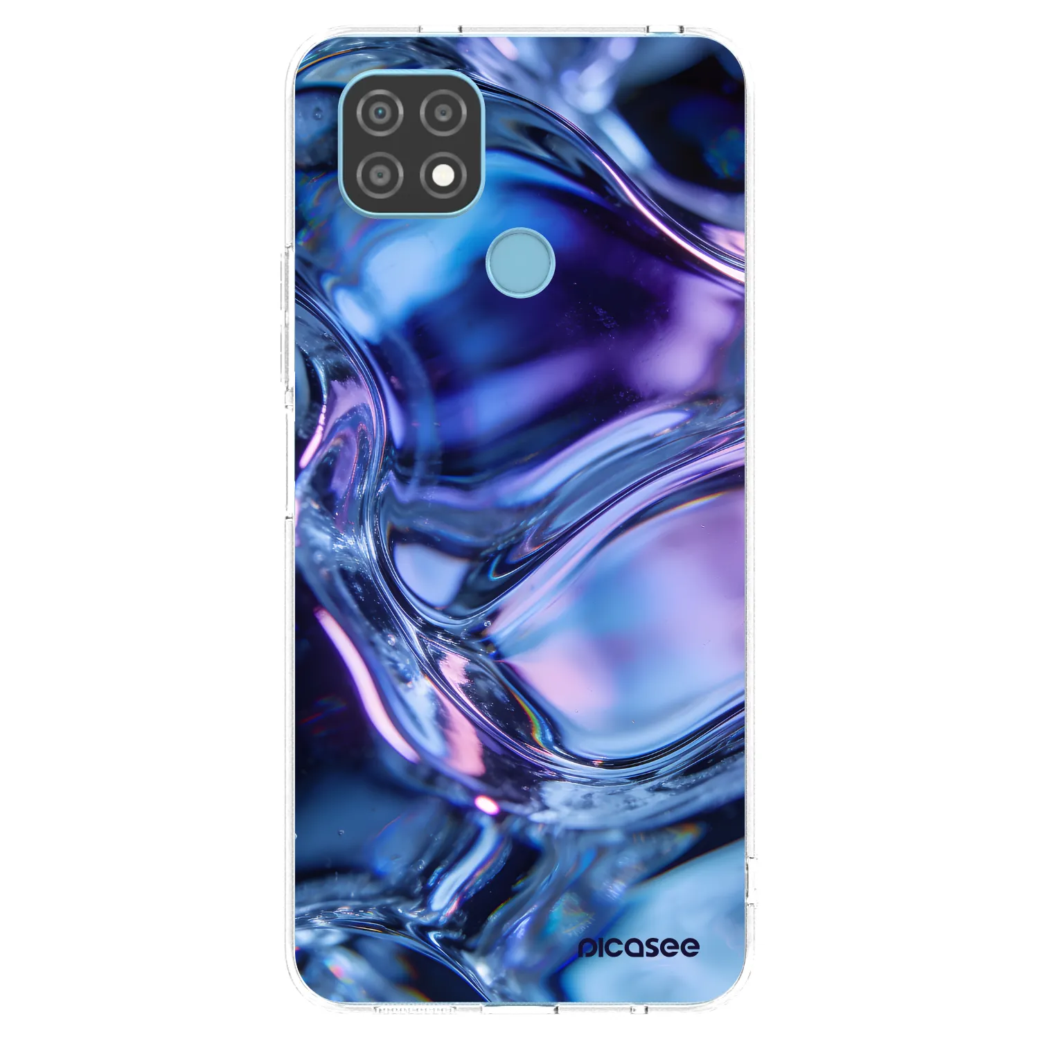 Picasee silikónový prehľadný obal pre Realme C21 - Iris liquid