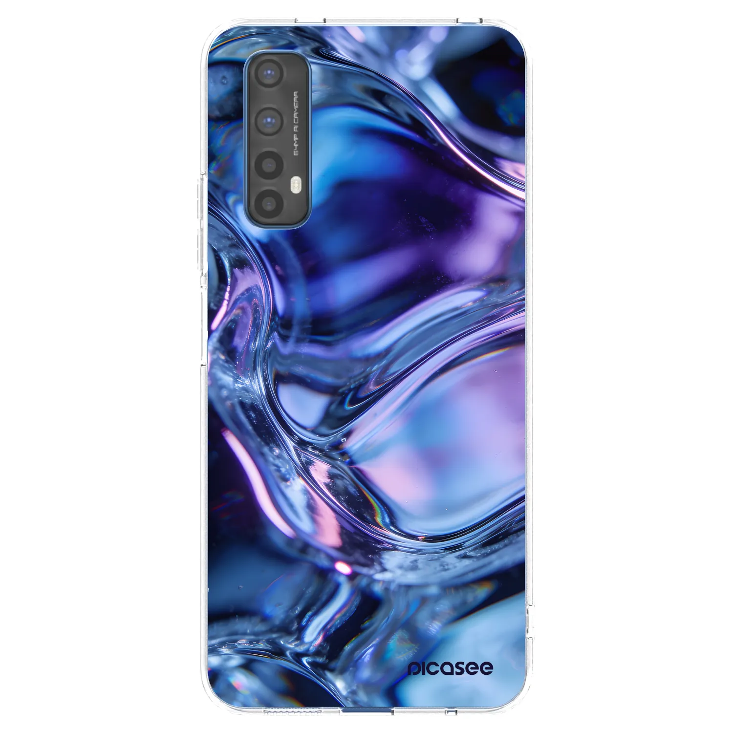 Picasee silikónový prehľadný obal pre Realme 7 - Iris liquid