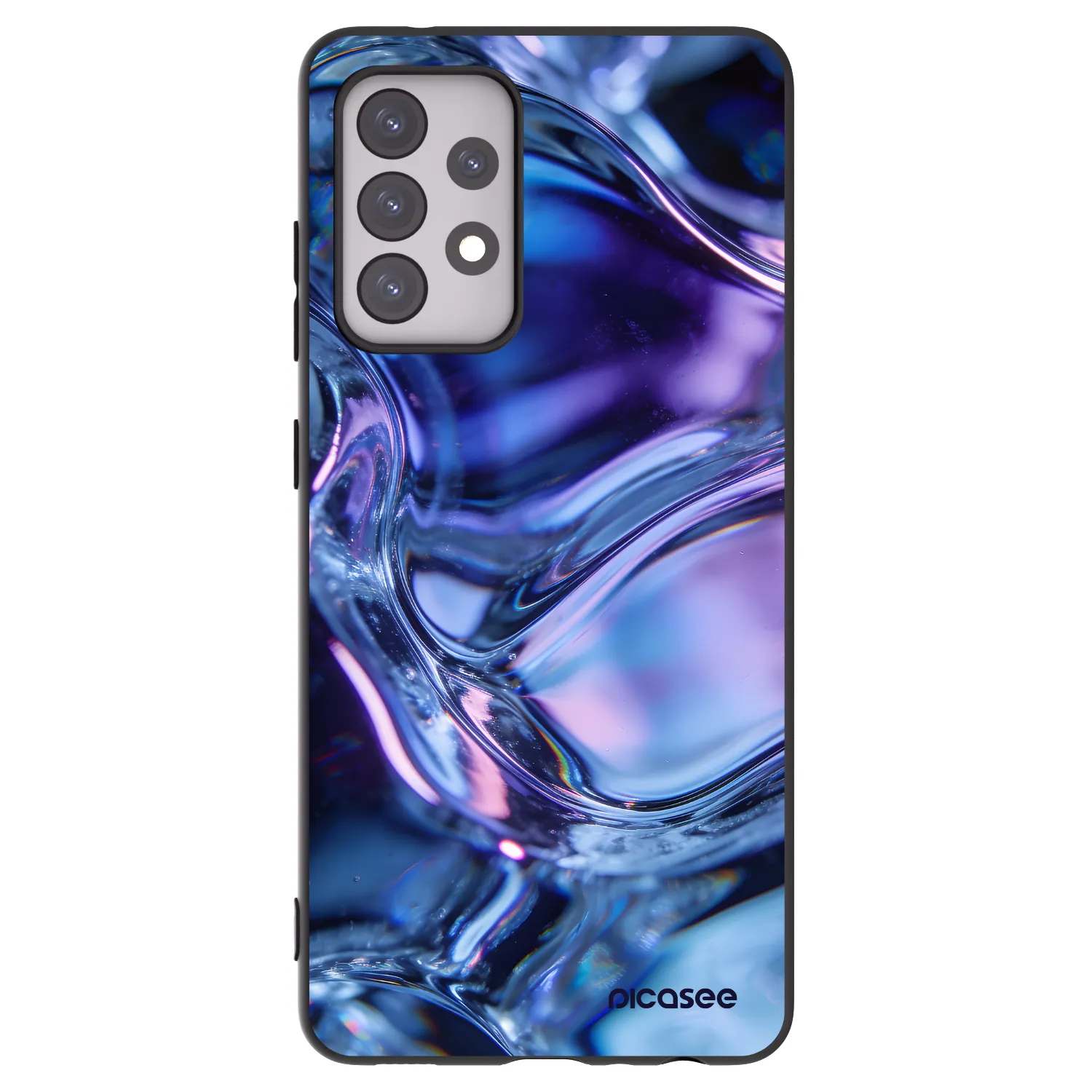 Picasee silikónový čierny obal pre Samsung Galaxy A52s 5G A528B - Iris liquid