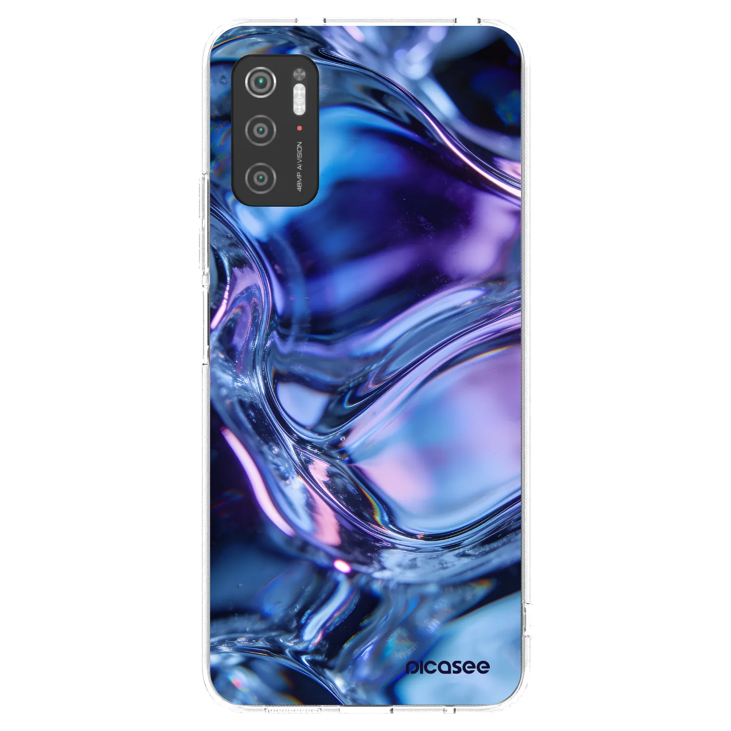 Picasee silikónový prehľadný obal pre Xiaomi Poco M3 Pro 5G - Iris liquid