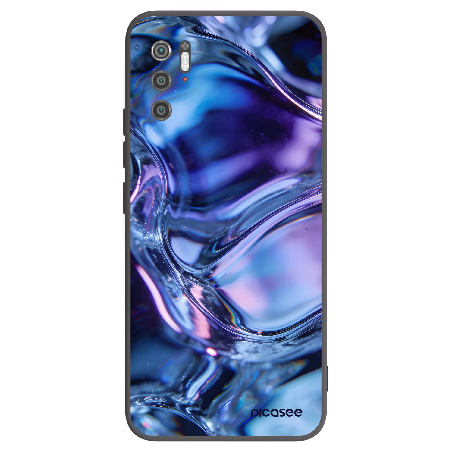 Picasee silikónový čierny obal pre Xiaomi Poco M3 Pro 5G - Iris liquid