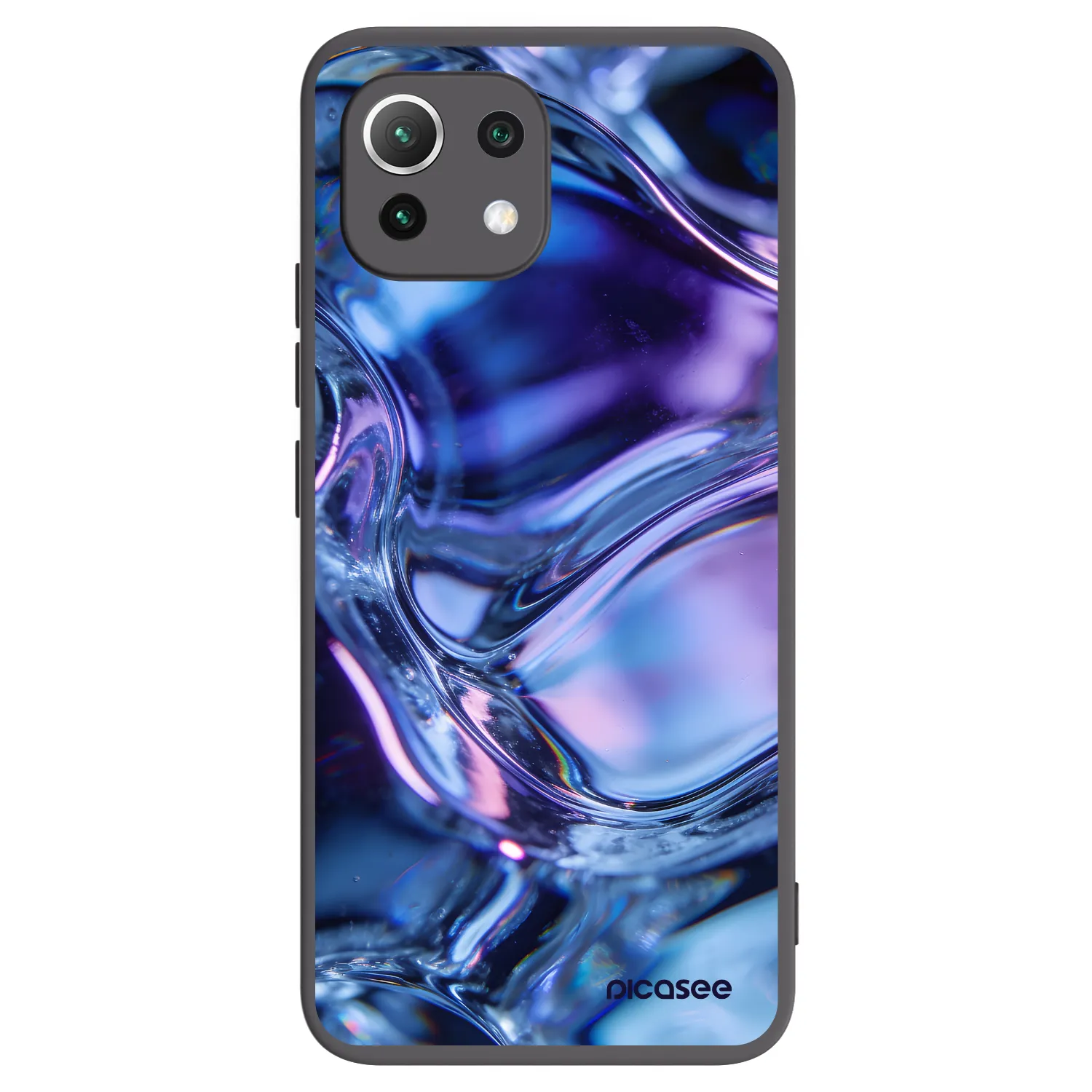 Picasee silikónový čierny obal pre Xiaomi 11 Lite 5G NE - Iris liquid