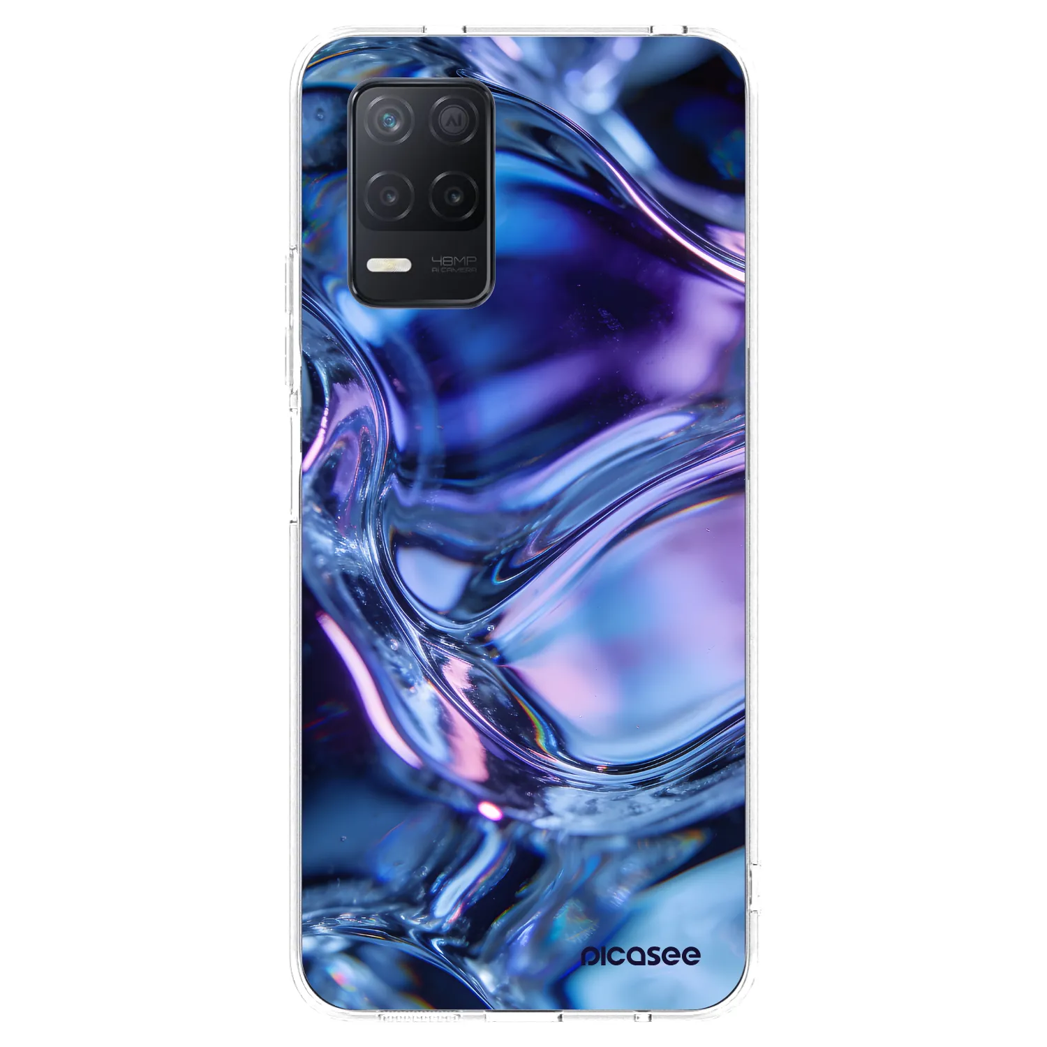 Picasee silikónový prehľadný obal pre Realme 8 5G - Iris liquid
