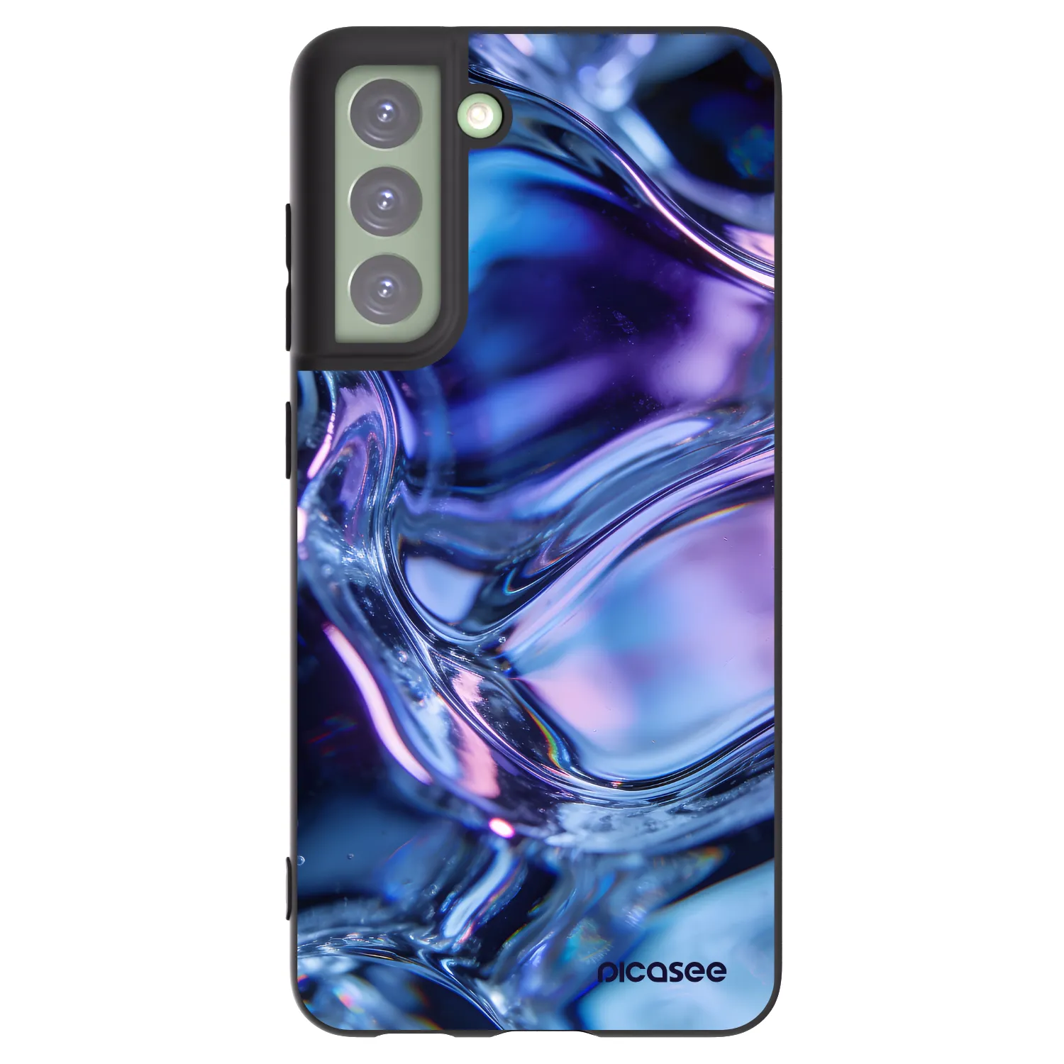 Picasee silikónový čierny obal pre Samsung Galaxy S21 FE 5G - Iris liquid