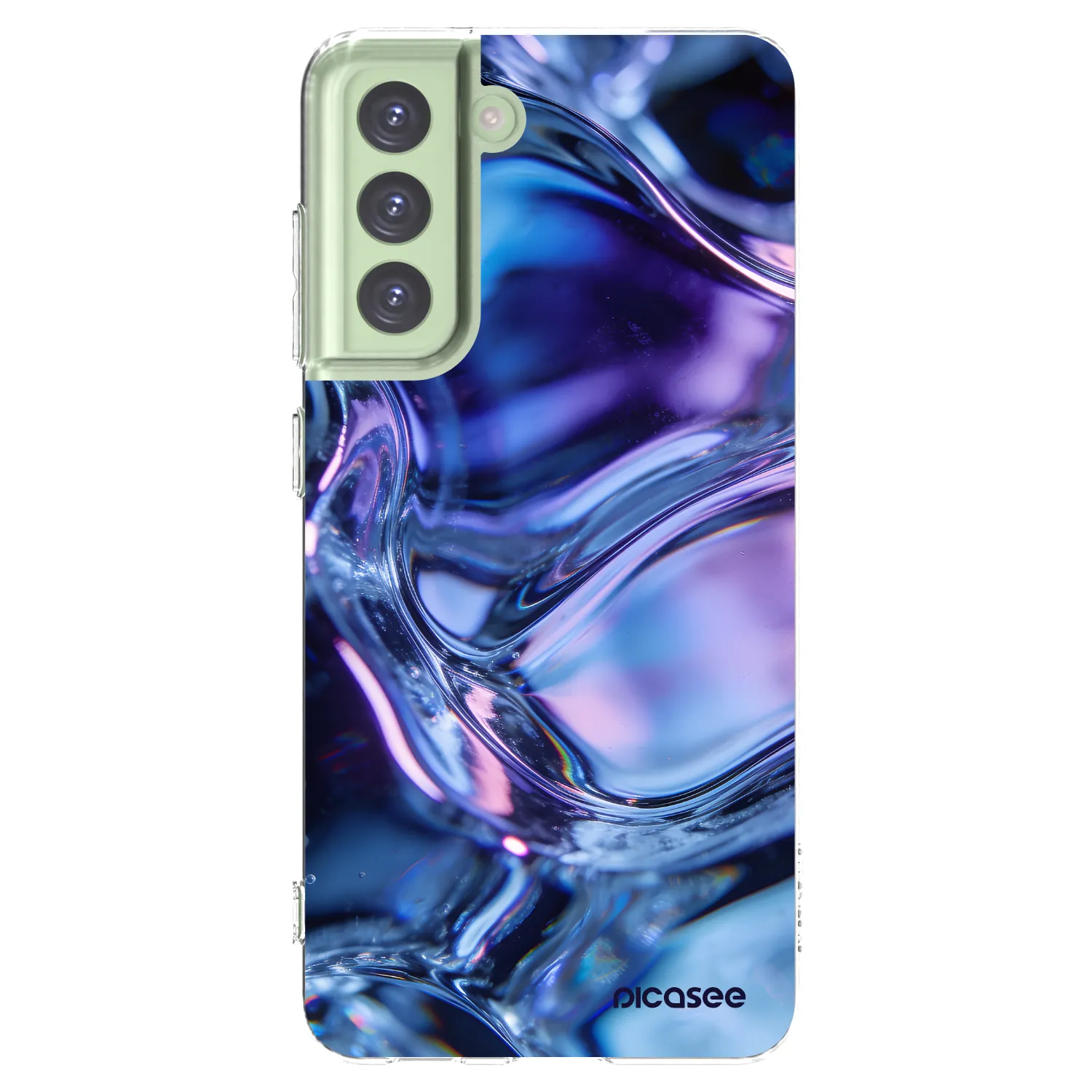 Picasee silikónový prehľadný obal pre Samsung Galaxy S21 FE 5G - Iris liquid
