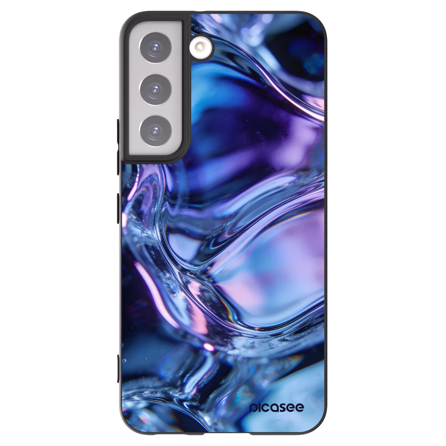 Picasee silikónový čierny obal pre Samsung Galaxy S22 5G - Iris liquid
