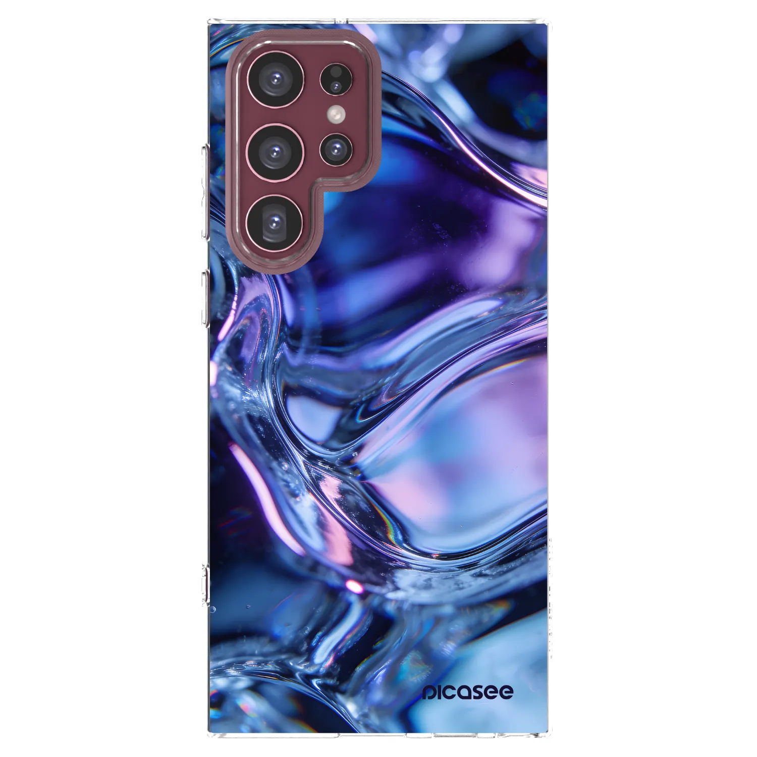 Picasee silikónový prehľadný obal pre Samsung Galaxy S22 Ultra 5G - Iris liquid