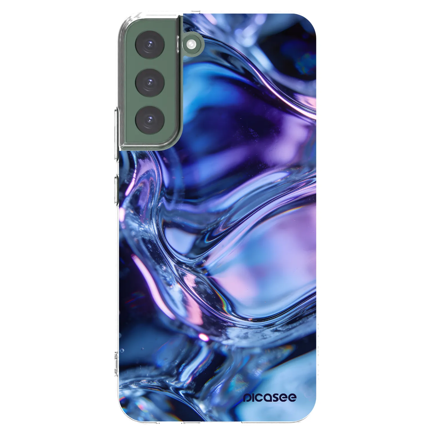 Picasee silikónový prehľadný obal pre Samsung Galaxy S22+ 5G - Iris liquid