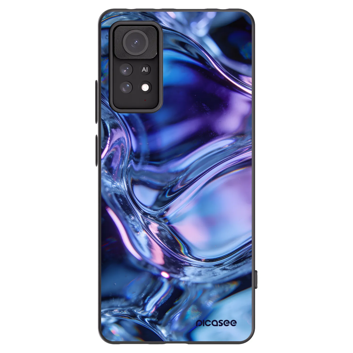 Picasee silikónový čierny obal pre Xiaomi Redmi Note 11 Pro 5G - Iris liquid