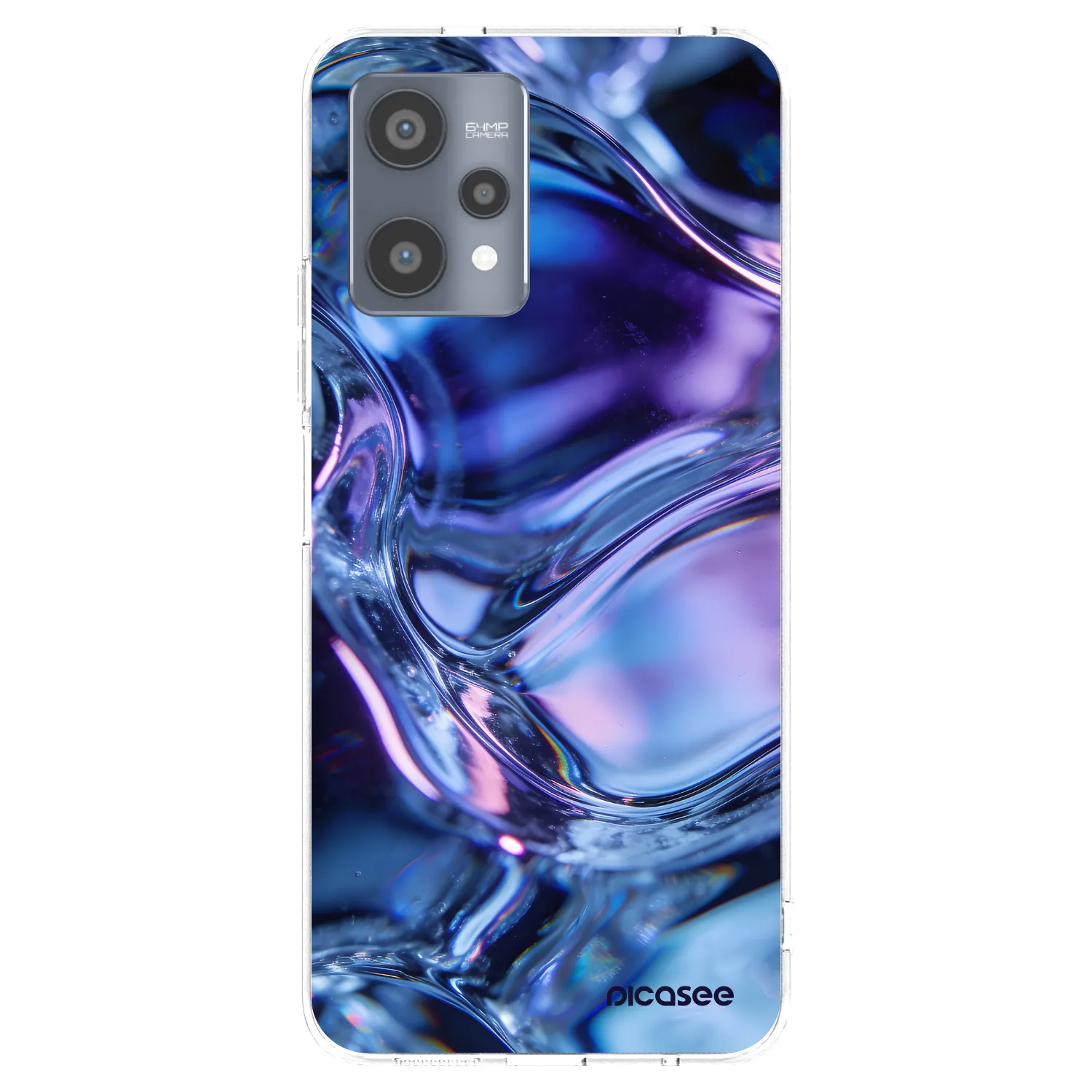 Picasee silikónový prehľadný obal pre Realme 9 Pro 5G - Iris liquid