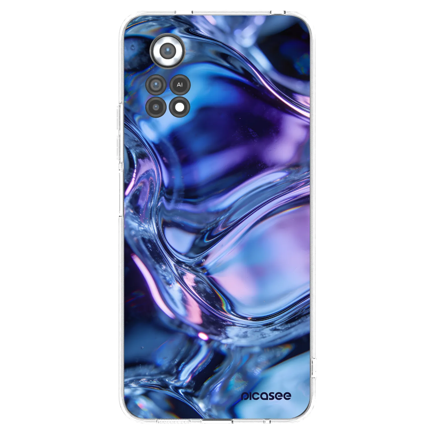 Picasee silikónový prehľadný obal pre Xiaomi Poco X4 Pro 5G - Iris liquid
