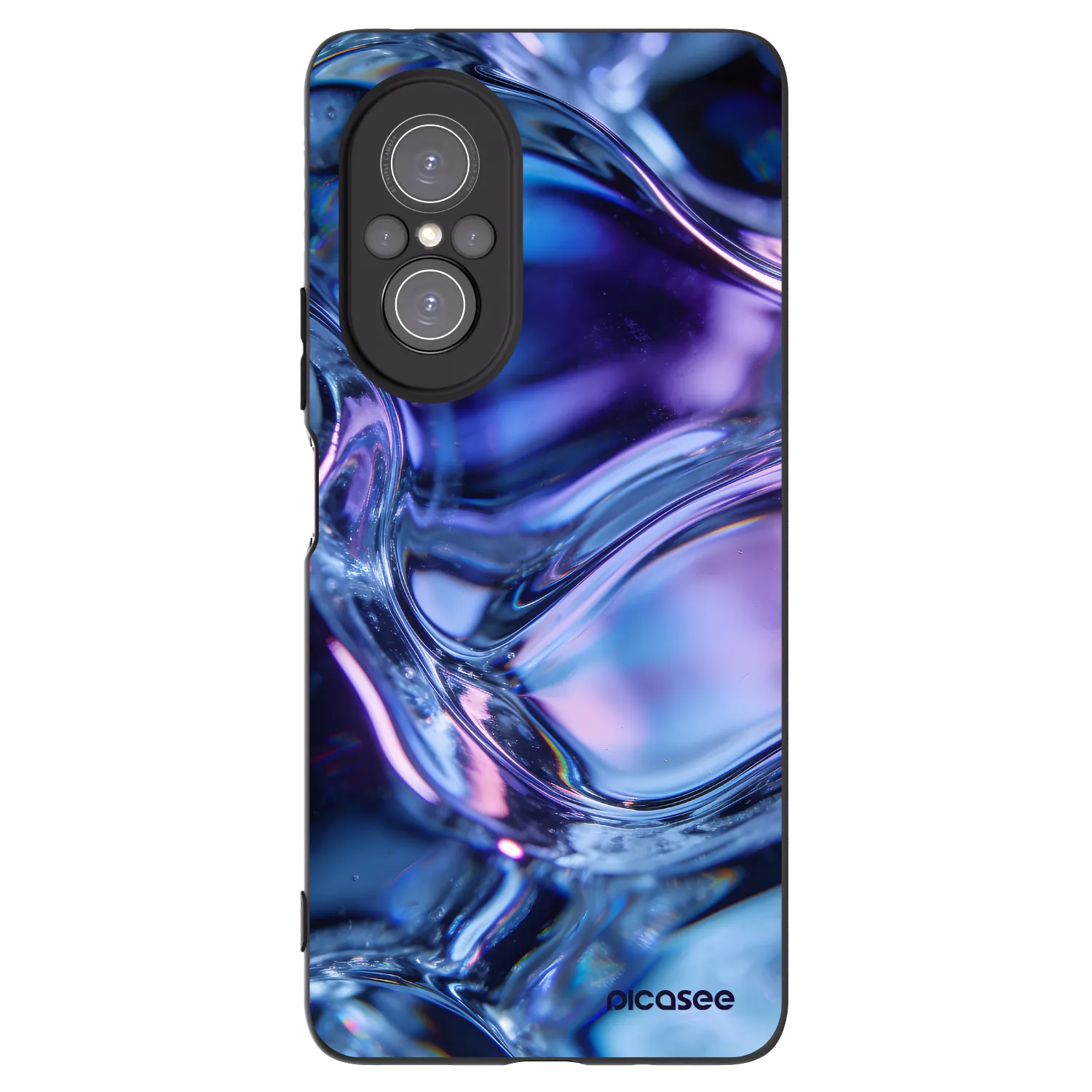 Picasee silikónový čierny obal pre Huawei Nova 9 SE - Iris liquid