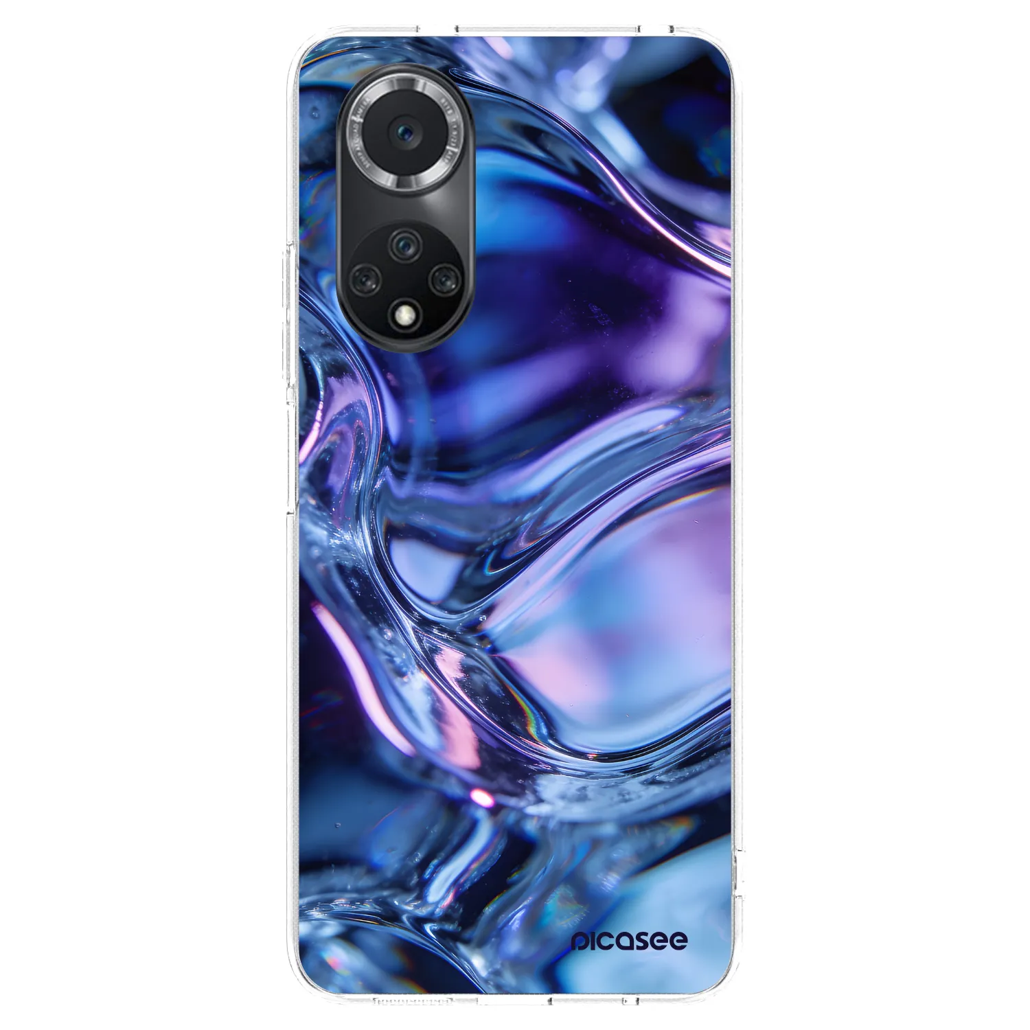 Picasee silikónový prehľadný obal pre Huawei Nova 9 SE - Iris liquid