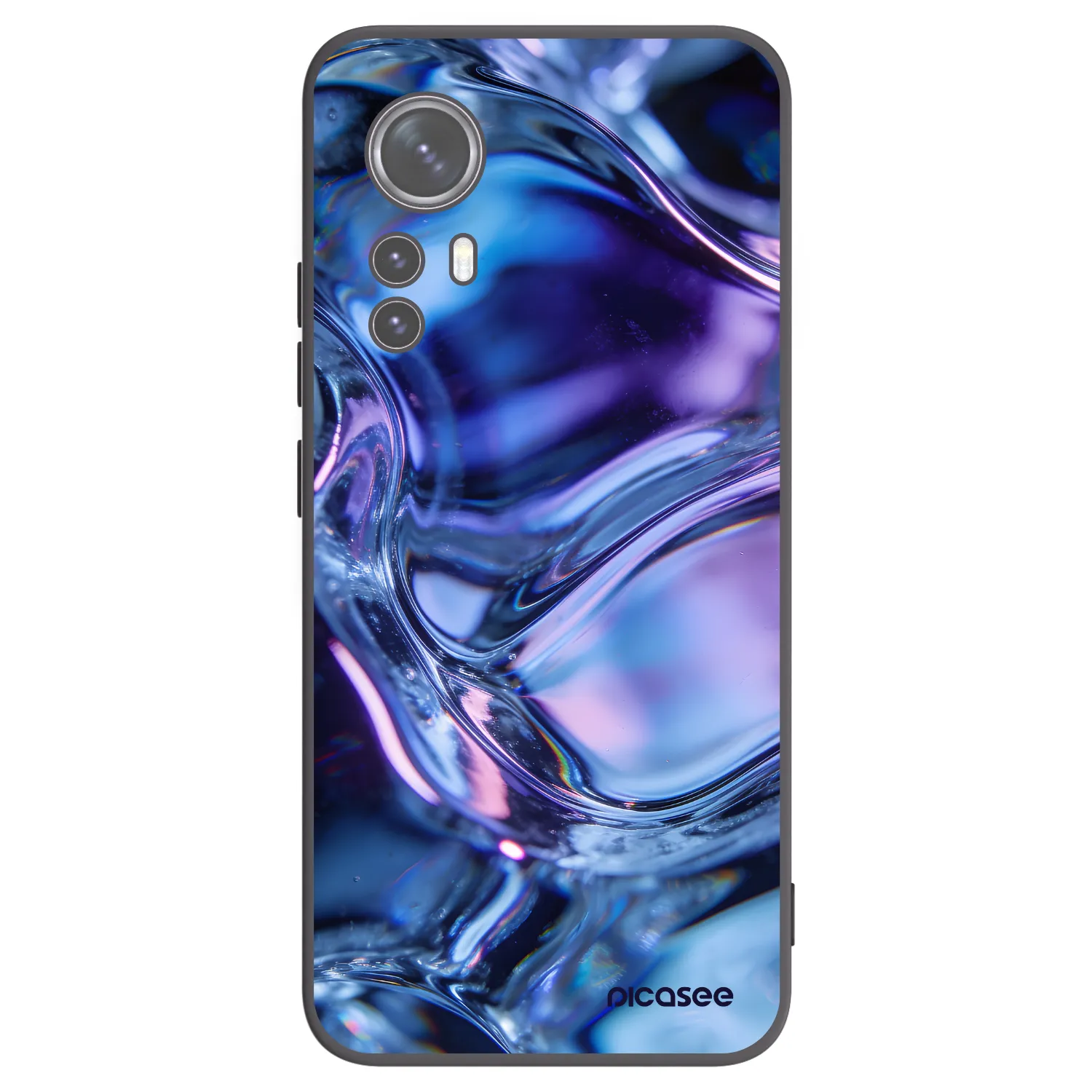 Picasee silikónový čierny obal pre Xiaomi 12 - Iris liquid