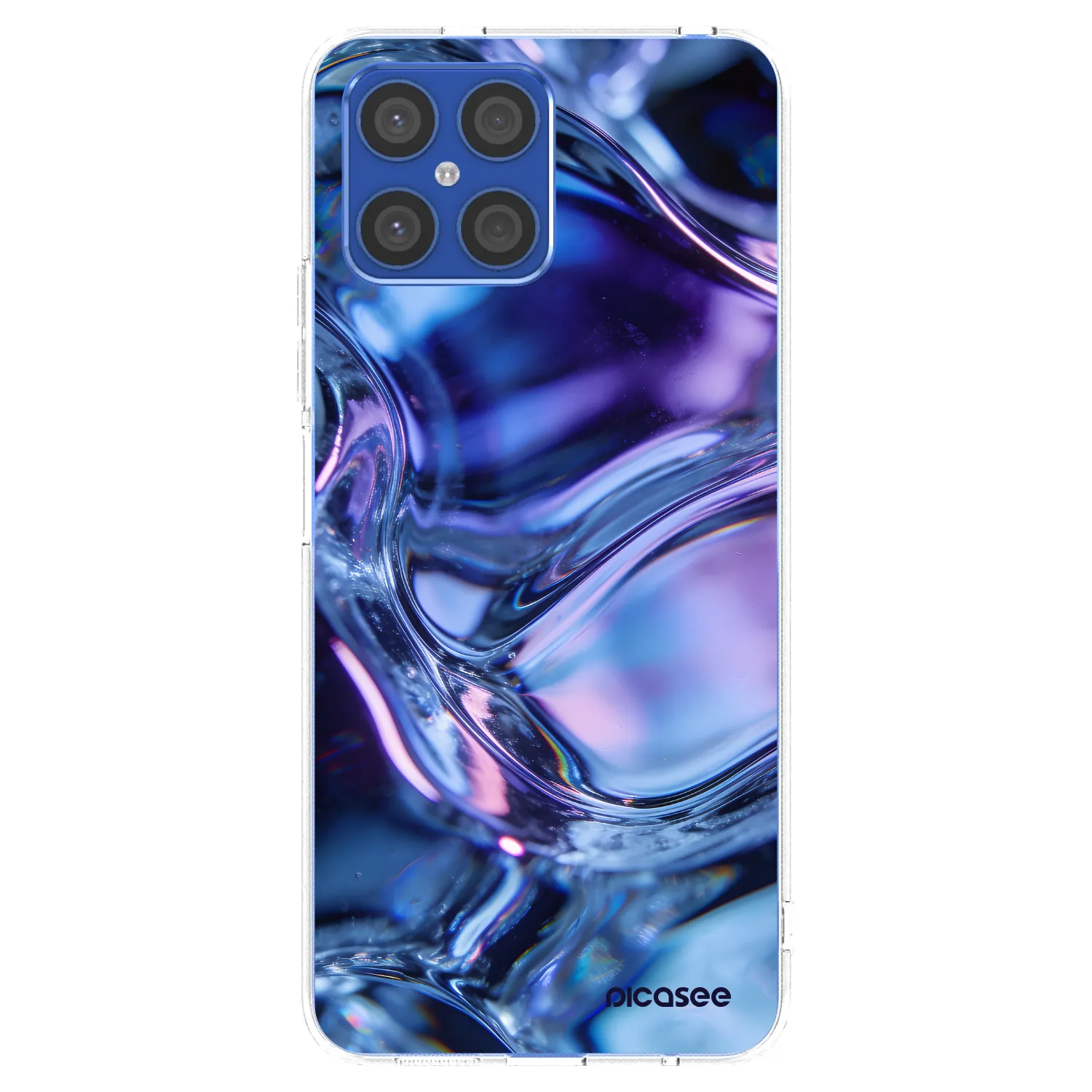 Picasee silikónový prehľadný obal pre Honor X8 4G - Iris liquid