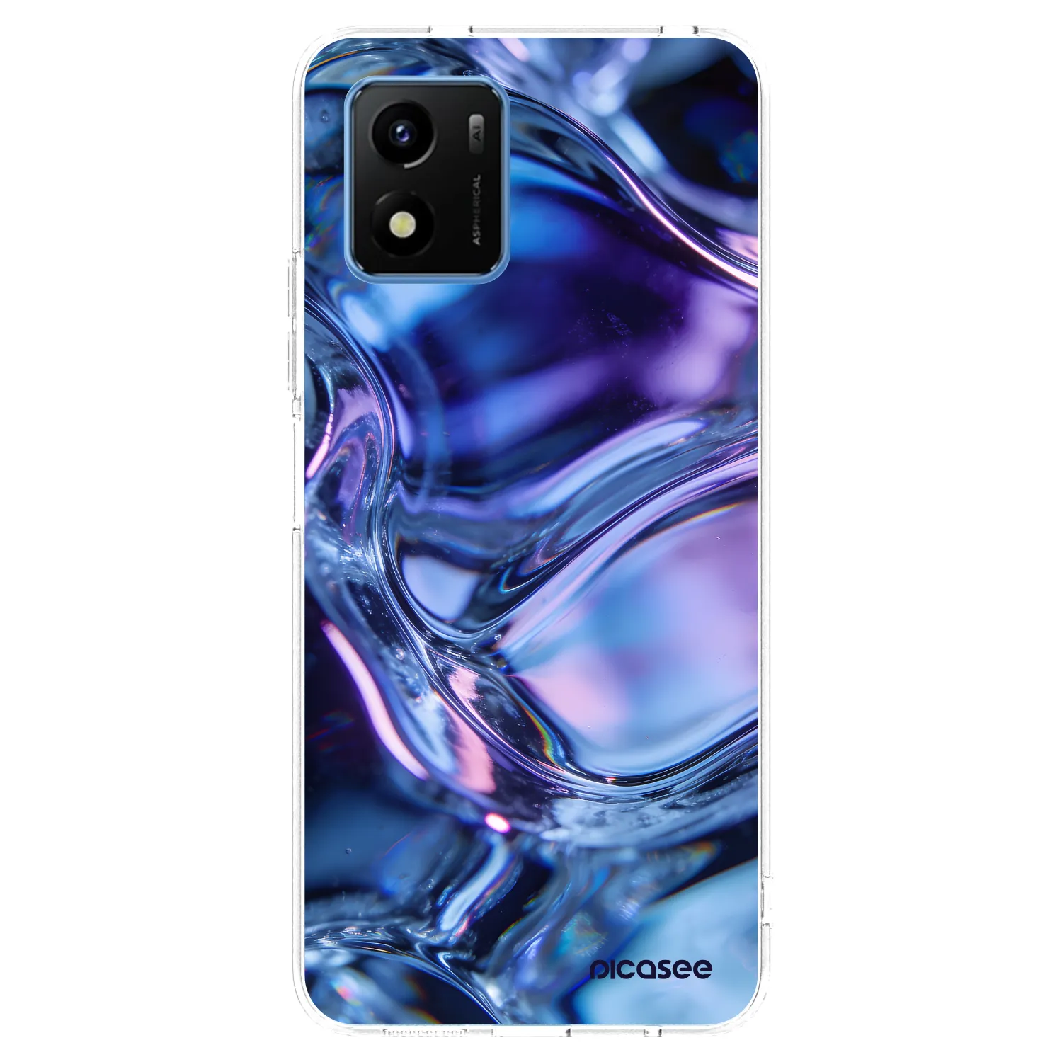 Picasee silikónový prehľadný obal pre Vivo Y01 - Iris liquid
