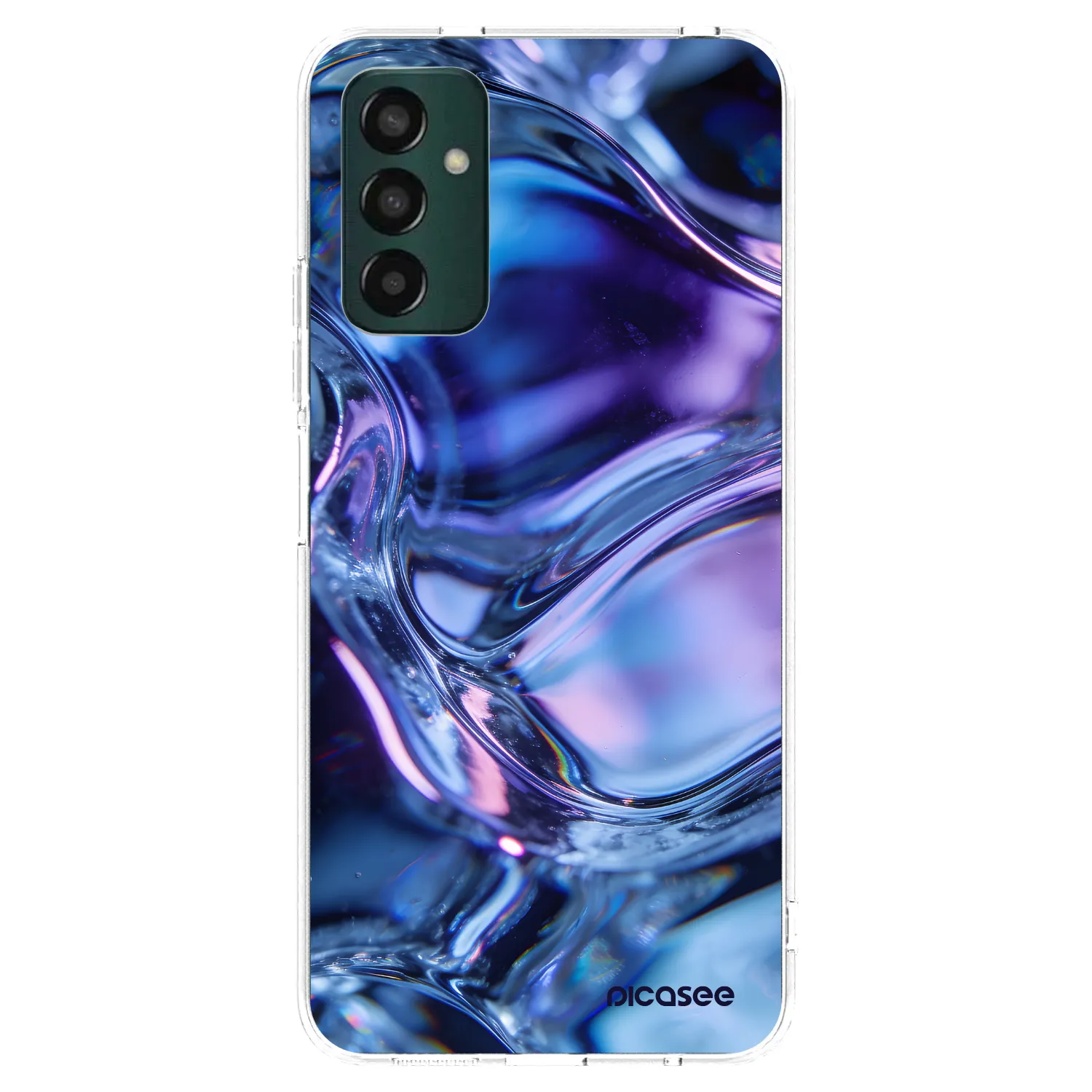 Picasee silikónový prehľadný obal pre Samsung Galaxy M13 M135F - Iris liquid