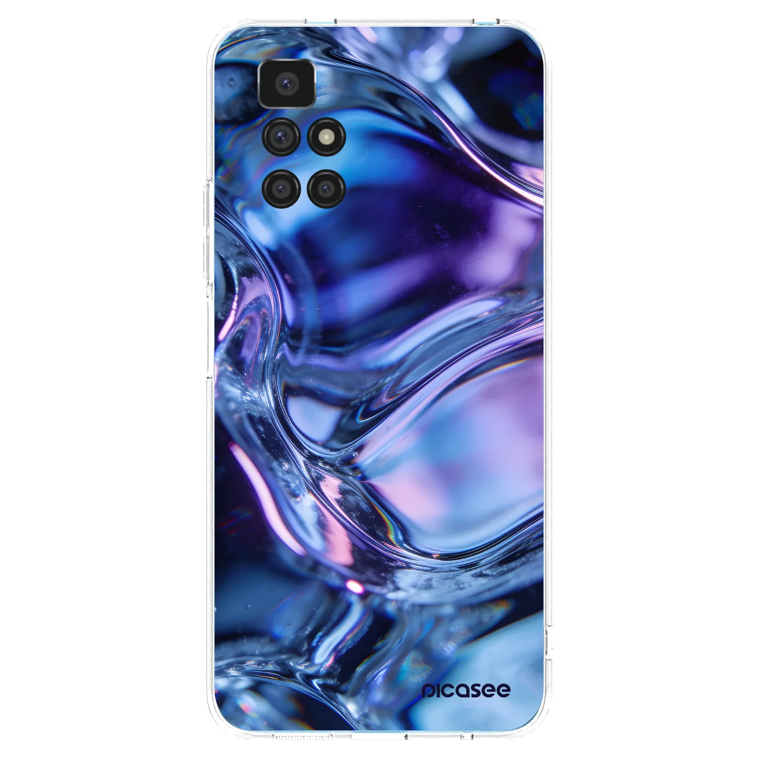 Picasee silikónový prehľadný obal pre Xiaomi Redmi 10 (2022) - Iris liquid