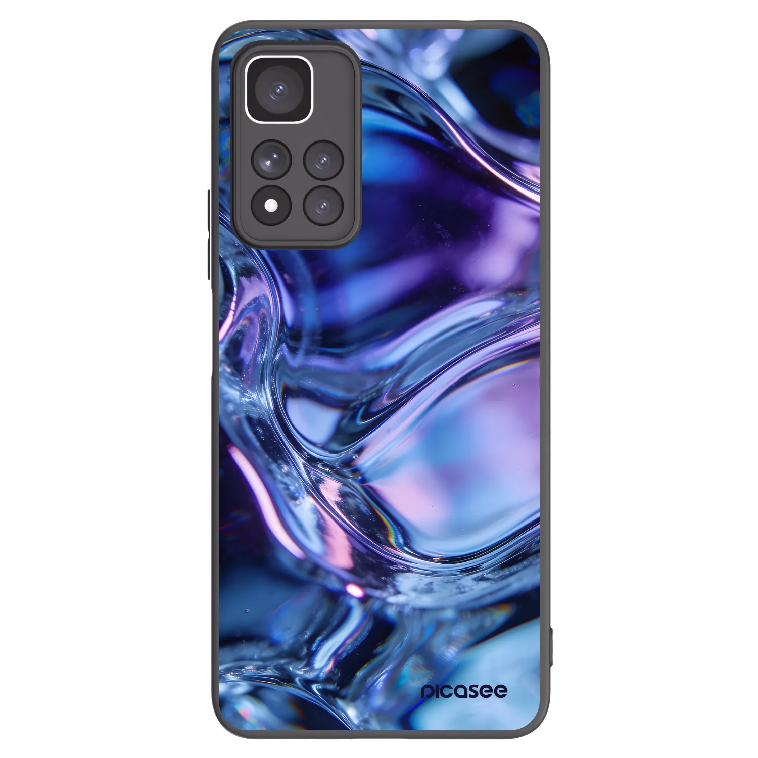 Picasee silikónový čierny obal pre Xiaomi Redmi Note 11 Pro+ 5G - Iris liquid