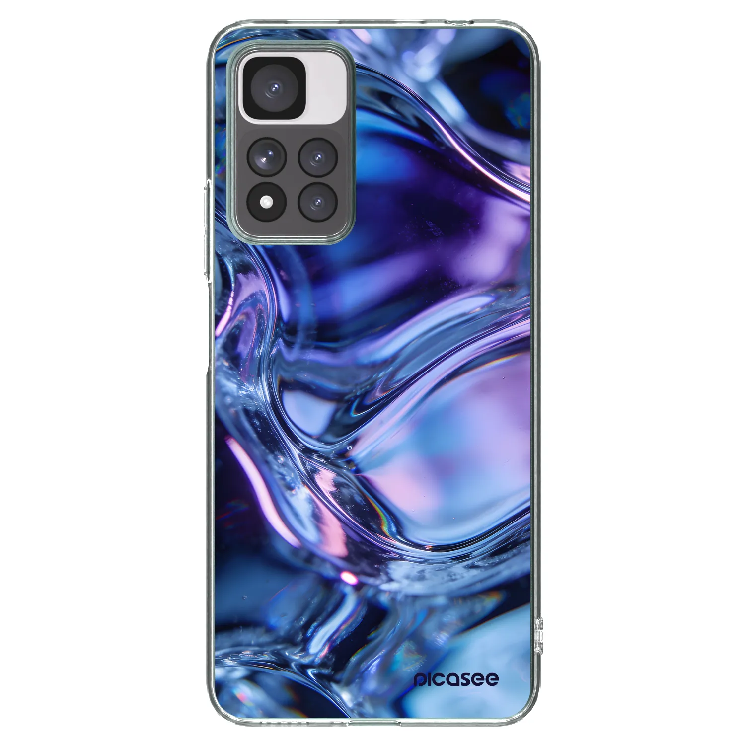 Picasee silikónový prehľadný obal pre Xiaomi Redmi Note 11 Pro+ 5G - Iris liquid