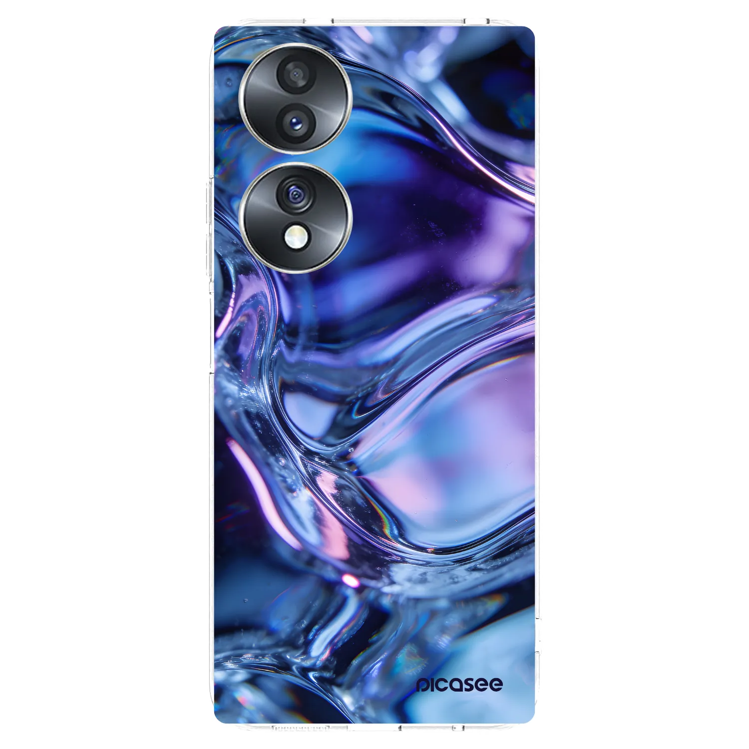 Picasee silikónový prehľadný obal pre Honor 70 - Iris liquid