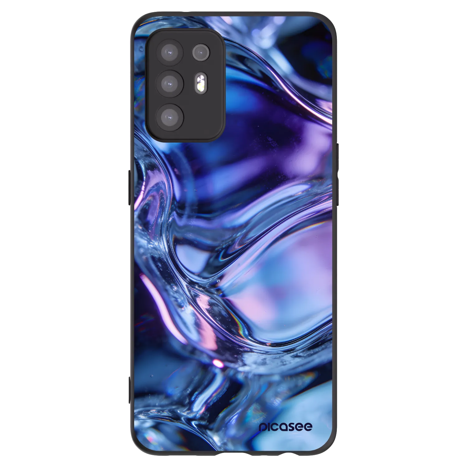 Picasee silikónový čierny obal pre OPPO A94 5G - Iris liquid