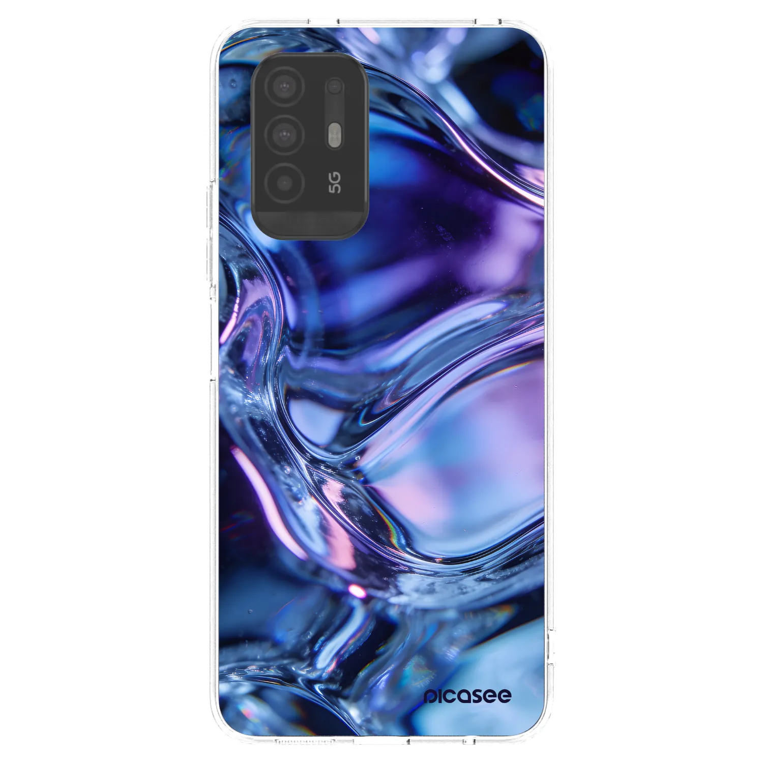 Picasee silikónový prehľadný obal pre OPPO A94 5G - Iris liquid