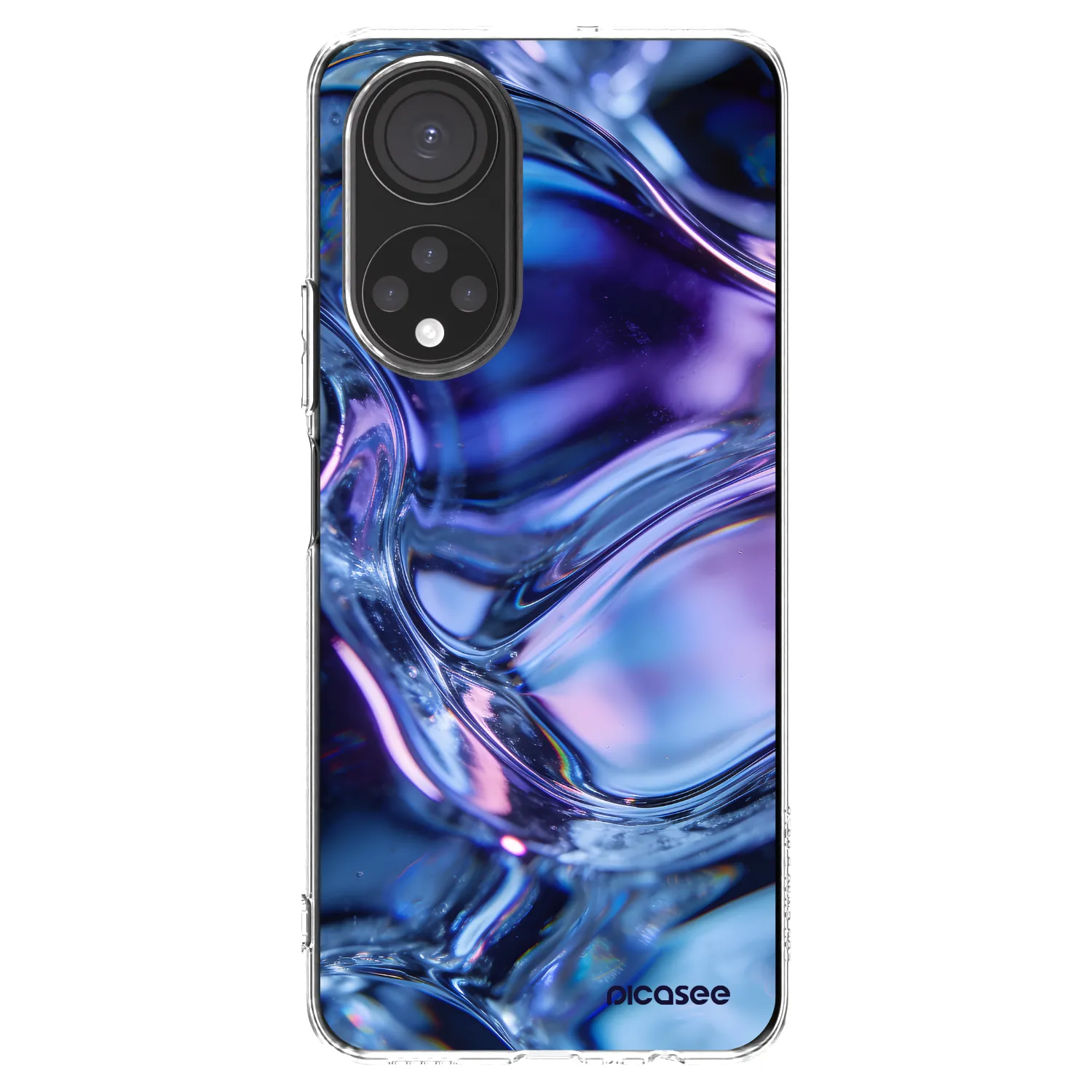 Picasee silikónový prehľadný obal pre Honor X7 - Iris liquid