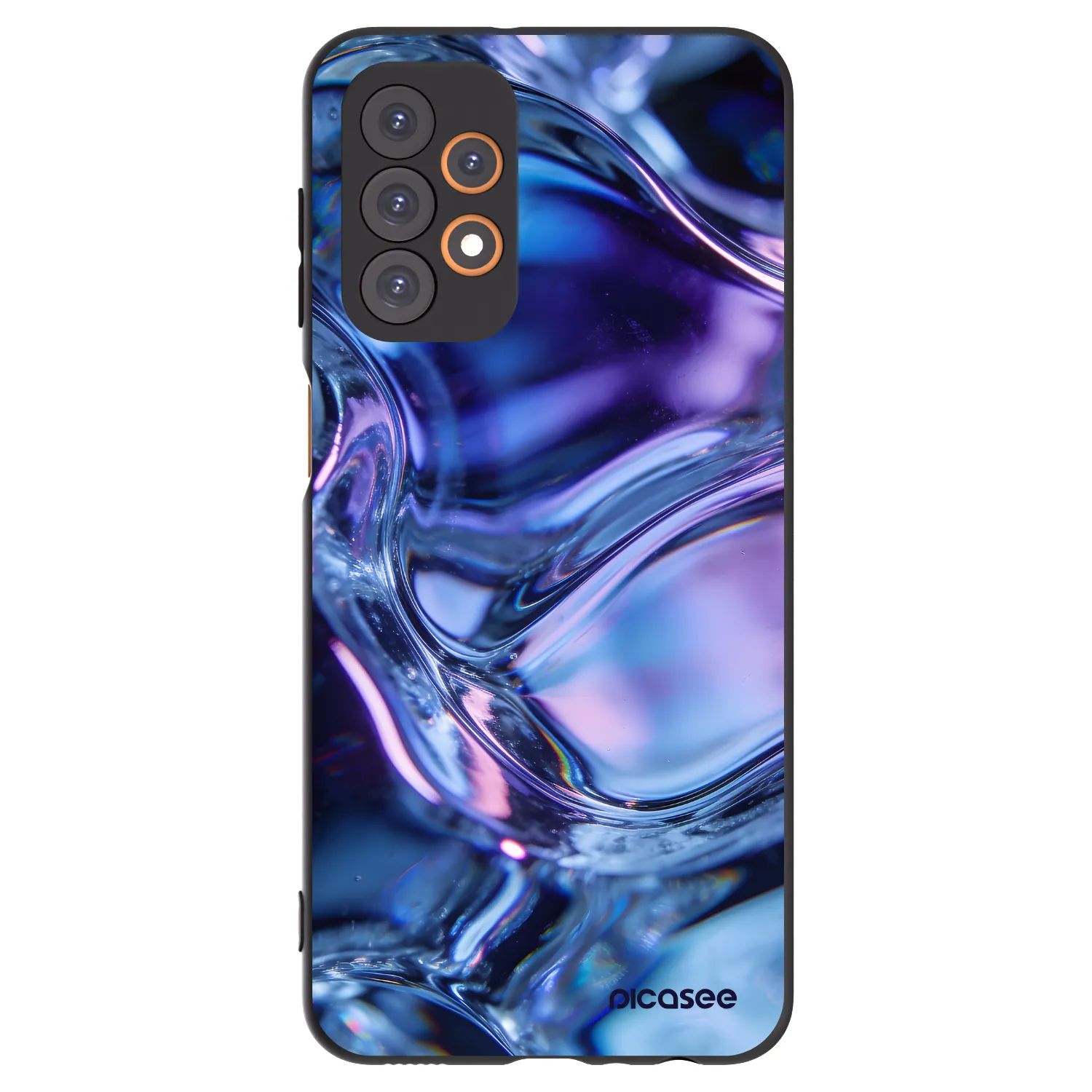 Picasee silikónový čierny obal pre Samsung Galaxy A23 A235F 4G - Iris liquid